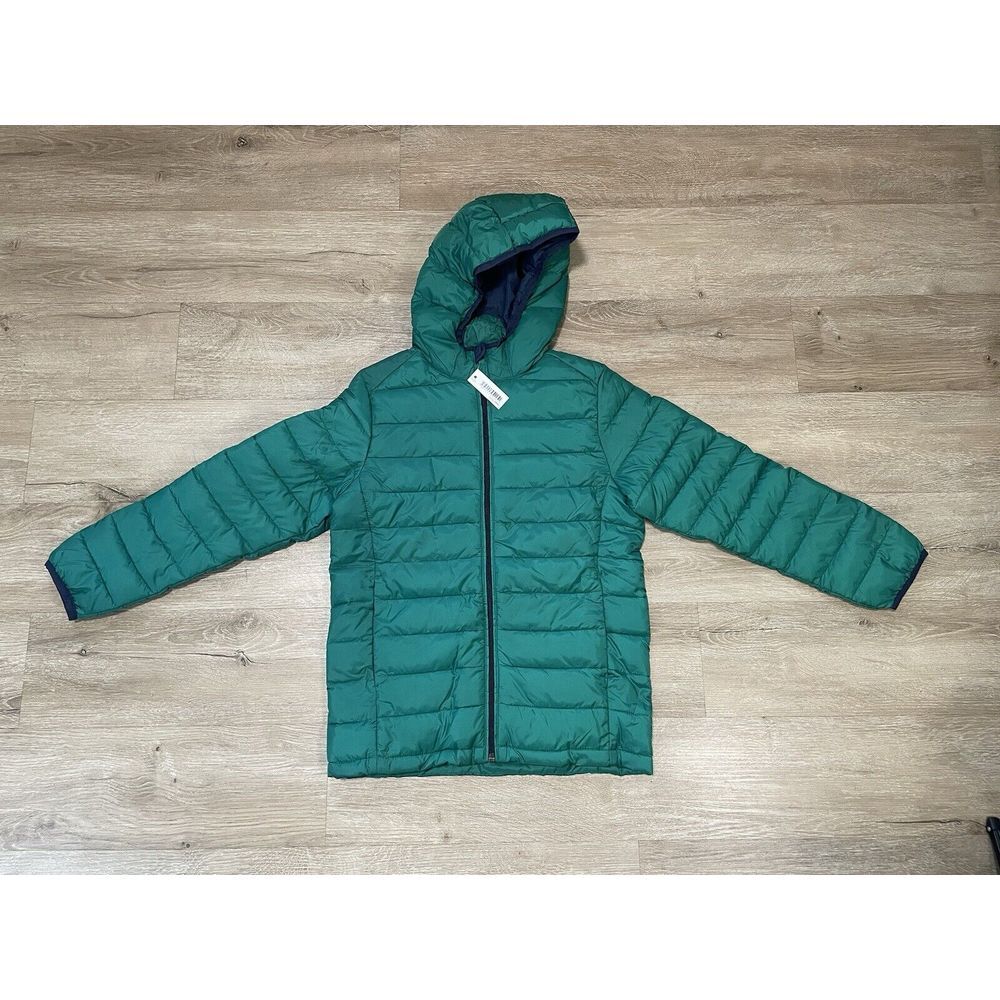 Amazon Kids Green Hooded Puffer Jacket